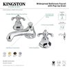 Kingston Brass KS4462TX 8" Widespread Bathroom Faucet, Polished Brass KS4462TX